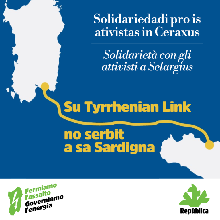 Tyrrhenian Link, solidarietà agli attivisti di una giusta battaglia